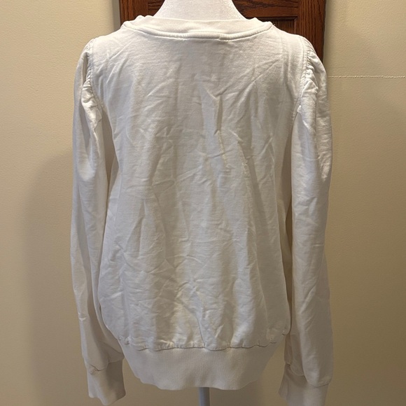 Anthropologie Ivory Knit Top (100% Cotton) - size XL - Picture 10 of 13